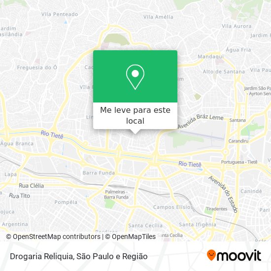 Drogaria Reliquia mapa