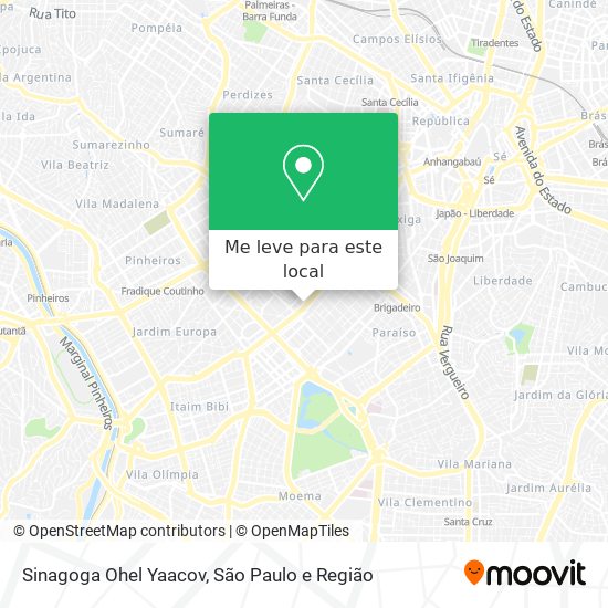 Sinagoga Ohel Yaacov mapa