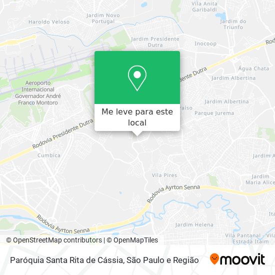 Paróquia Santa Rita de Cássia mapa