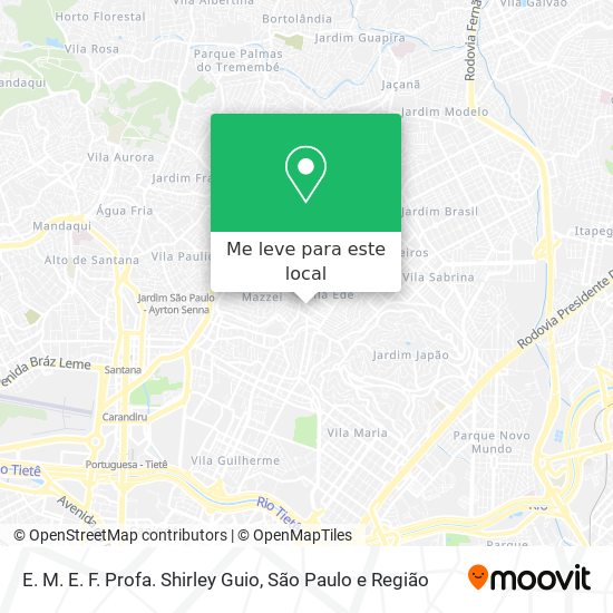 E. M. E. F. Profa. Shirley Guio mapa