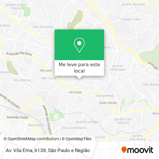 Av. Vila Ema, 6138 mapa