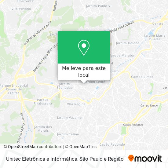 Unitec Eletrônica e Informática mapa