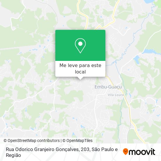 Rua Odorico Granjeiro Gonçalves, 203 mapa