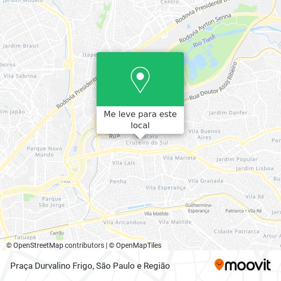 Praça Durvalino Frigo mapa
