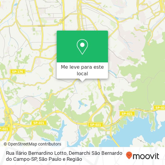 Rua Ilário Bernardino Lotto, Demarchi São Bernardo do Campo-SP mapa