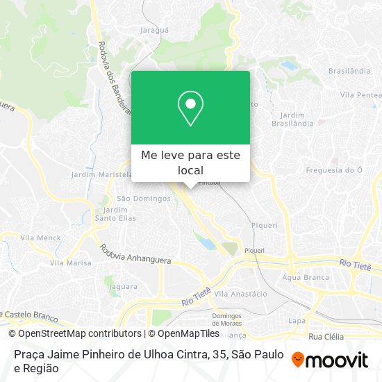 Praça Jaime Pinheiro de Ulhoa Cintra, 35 mapa