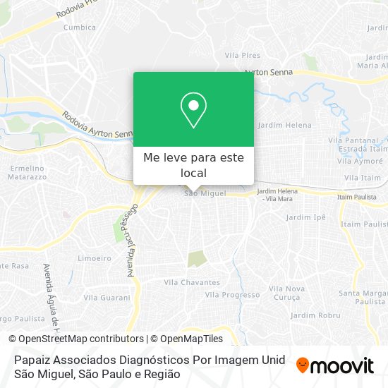 Papaiz Associados Diagnósticos Por Imagem Unid São Miguel mapa