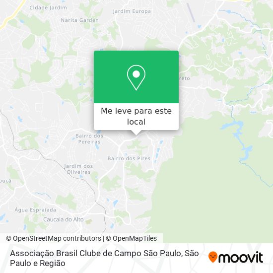 Associação Brasil Clube de Campo São Paulo mapa