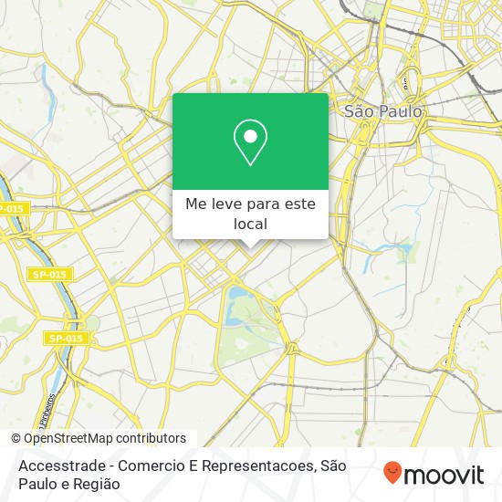Accesstrade - Comercio E Representacoes, Rua Caconde, 124 Jardim Paulista São Paulo-SP 01425-011 mapa
