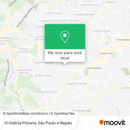 Ki-Delicia Pizzaria mapa