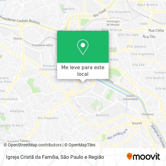 Igreja Cristã da Família mapa