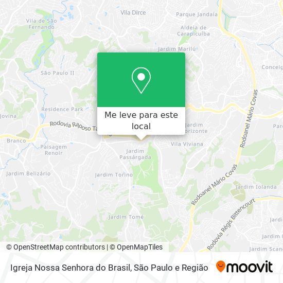 Igreja Nossa Senhora do Brasil mapa