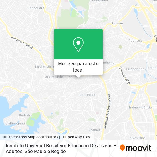 Instituto Universal Brasileiro Educacao De Jovens E Adultos mapa