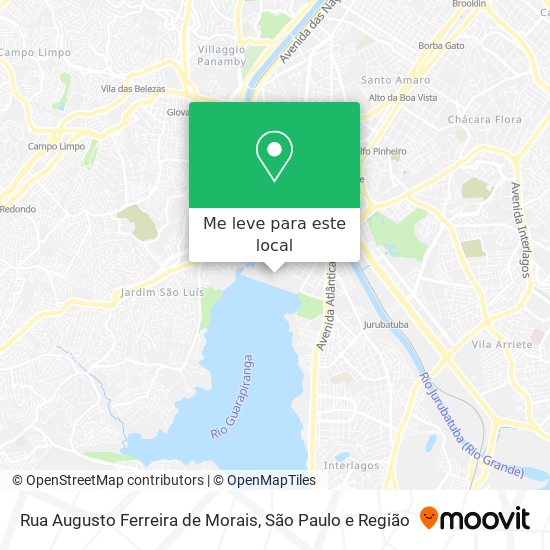 Rua Augusto Ferreira de Morais mapa