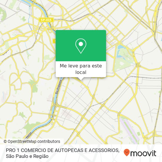 PRO 1 COMERCIO DE AUTOPECAS E ACESSORIOS, Rua Bugio Itaim Bibi São Paulo-SP 04548-070 mapa