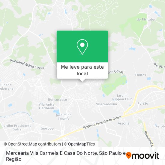 Mercearia Vila Carmela E Casa Do Norte mapa