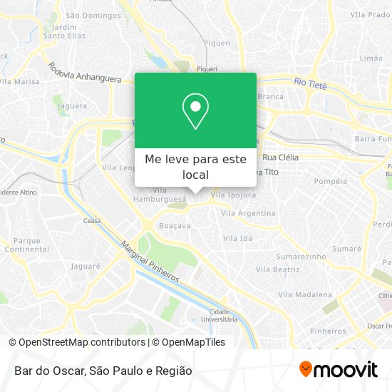 Bar do Oscar mapa