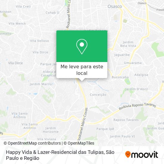 Happy Vida & Lazer-Residencial das Tulipas mapa