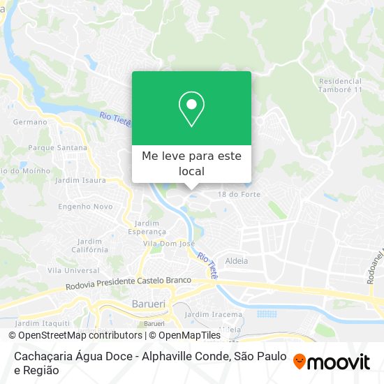 Cachaçaria Água Doce - Alphaville Conde mapa