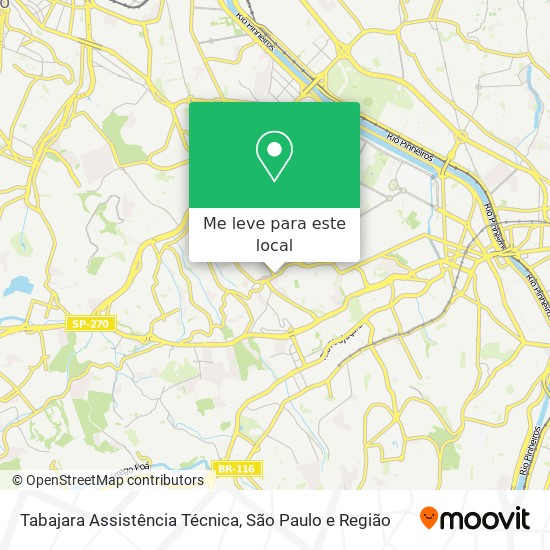 Tabajara Assistência Técnica mapa