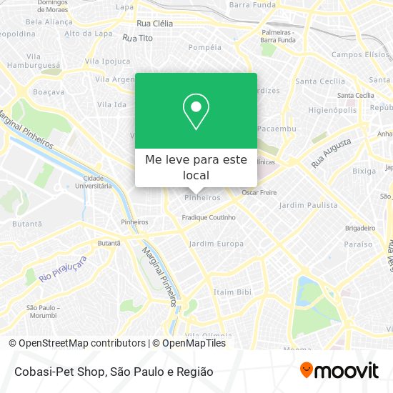 Cobasi-Pet Shop mapa