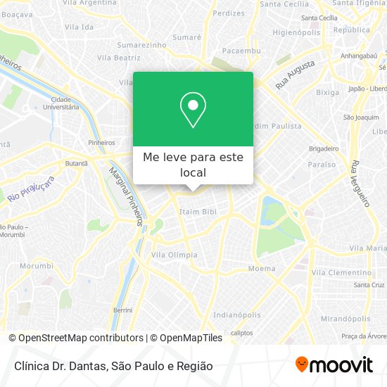 Clínica Dr. Dantas mapa