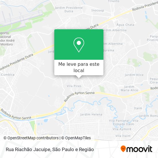 Rua Riachão Jacuípe mapa