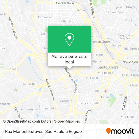 Rua Manoel Esteves mapa