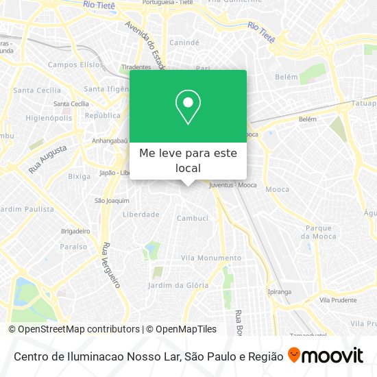 Centro de Iluminacao Nosso Lar mapa