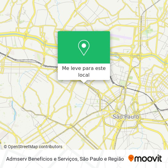 Admserv Benefícios e Serviços mapa