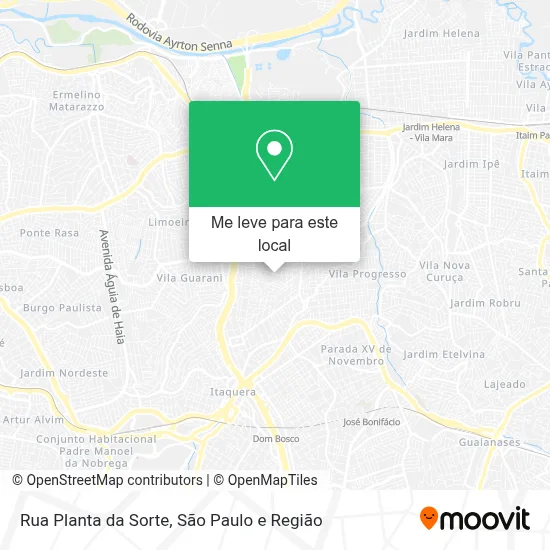 Rua Planta da Sorte mapa