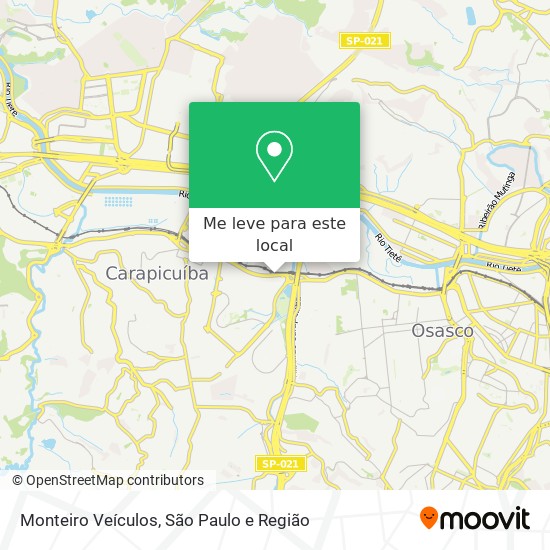 Monteiro Veículos mapa