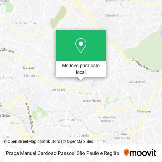 Praça Manuel Cardoso Passos mapa