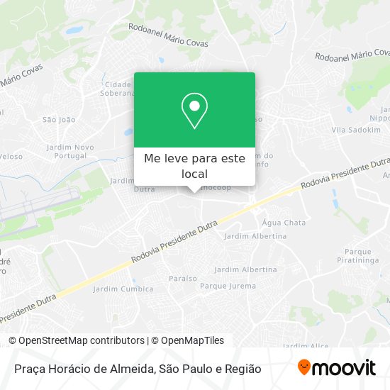 Praça Horácio de Almeida mapa
