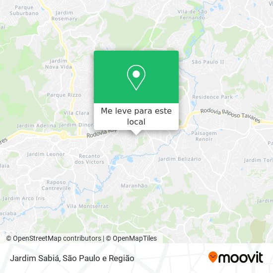 Jardim Sabiá mapa