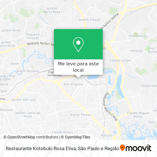 Restaurante Kotobuki Rosa Elisa mapa