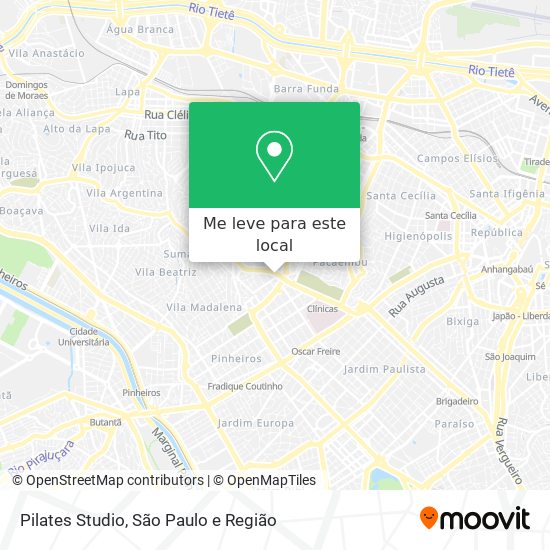 Pilates Studio mapa