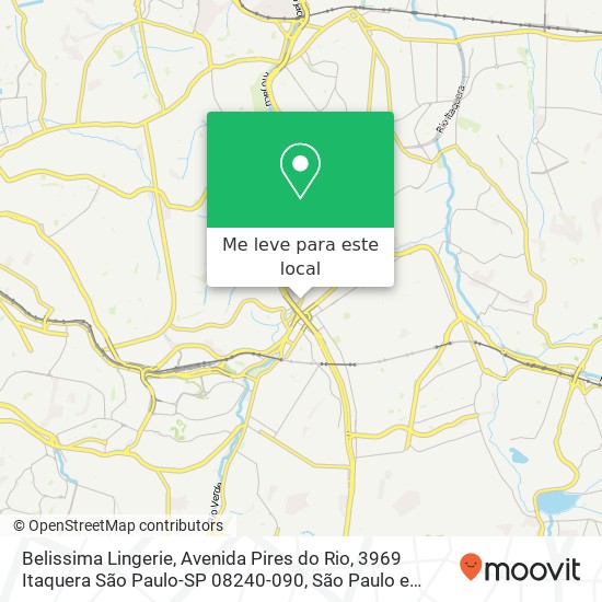 Belissima Lingerie, Avenida Pires do Rio, 3969 Itaquera São Paulo-SP 08240-090 mapa