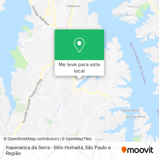 Itapecerica da Serra - Sítio Humaitá mapa
