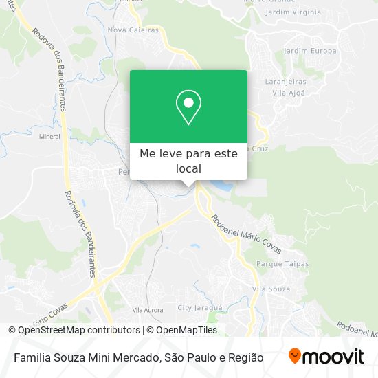 Familia Souza Mini Mercado mapa