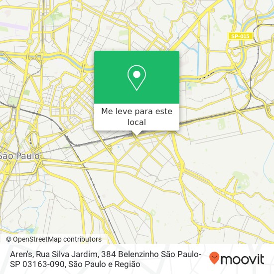 Aren's, Rua Silva Jardim, 384 Belenzinho São Paulo-SP 03163-090 mapa