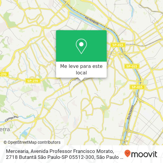 Mercearia, Avenida Professor Francisco Morato, 2718 Butantã São Paulo-SP 05512-300 mapa