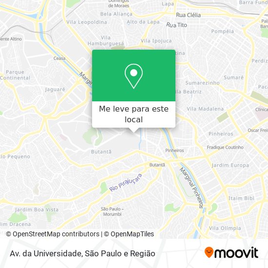 Av. da Universidade mapa