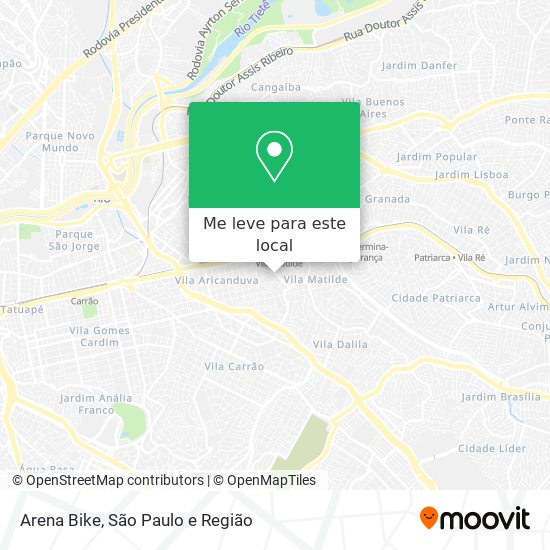Arena Bike mapa
