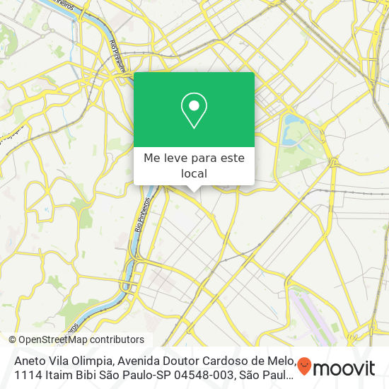Aneto Vila Olimpia mapa