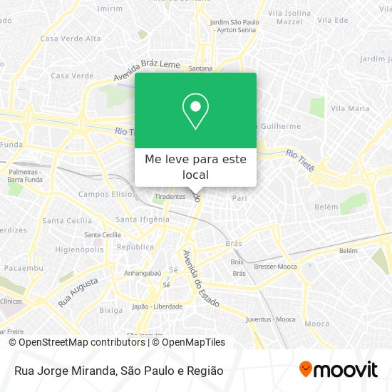 Rua Jorge Miranda mapa