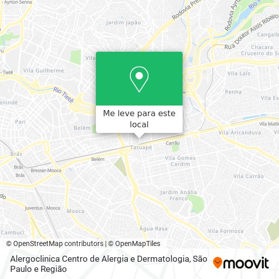 Alergoclinica Centro de Alergia e Dermatologia mapa