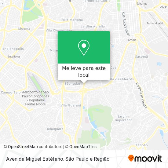 Avenida Miguel Estéfano mapa