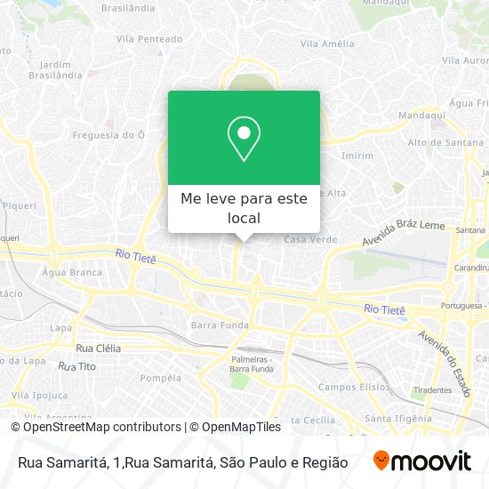 Rua Samaritá, 1,Rua Samaritá mapa
