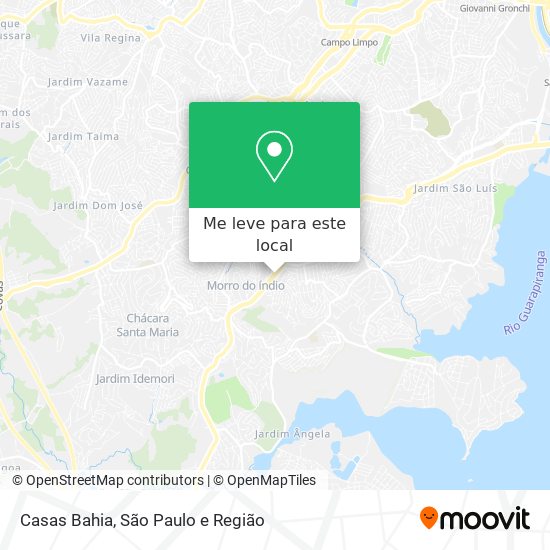 Casas Bahia mapa